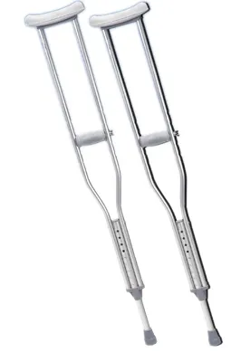 Fabrication Enterprises - From: 43-1935 To: 43-1936  Bariatric Heavy Duty Walking Crutches, Adult, 1 Pair