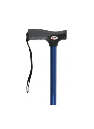 Apex-Carex - Soft Grip - From: FGA52100 0000 To: FGA50400 0000 -  T Handle Cane  Aluminum 31 to 40 Inch Height Metallic Blue