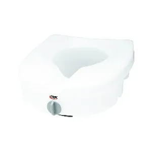 Apex-Carex - E-Z Lock - FGB30500 0000 - E Z Lock Raised Toilet Seat E Z Lock 5 Inch Height White 300 lbs. Weight Capacity