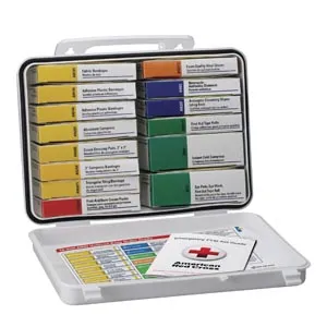 First Aid Only - 90560C - First Aid Kit, 25 Person, ANSI A, Metal Case, Custom Logo (DROP SHIP ONLY - $50 Minimum Order)