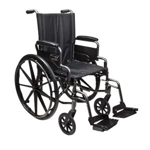 Gf Health Products - 3F020120 - Traveler L4 Folding Wheelchair with Swingaway Footrest, 18" x 16" Seat, 250 lb. Weight Capacity