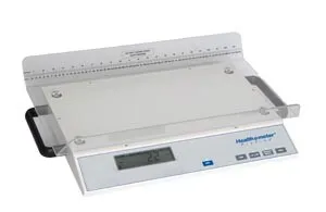 Health O Meter Professional - ELEVATE-KG - Digital Scale, Eye Level with Digital Height Rod, Include: HOMWA Connectivity Kit, Capacity 272 kg, Platform Dimensions: 120V Adapter (included) or (6) C-Cell Batteries (not 