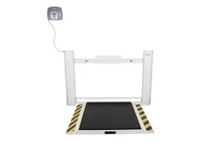 Health O Meter Professional - From: 2900KG-AM to  2900KL-AM - Health O Meter Professional Wheelchair Scale Wall-Mounted Fold-Up Antimicrobial USB Connectivity