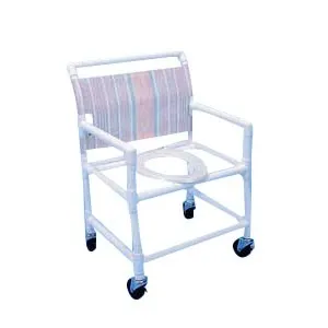 Healthline Medical Products - SC6014XBP - PVC Extra-Wide Shower Commode Chair, 42 H x 30 W x 26 D