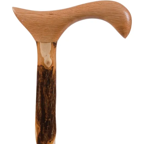 Healthsmart - 502-3000-0087 - Brazos 34 Derby Handle Twisted, Hickory Cane