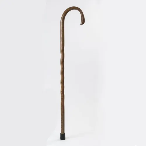 Briggs - Brazos - From: 502-3000-0246 To: 502-3000-0252 -   Twisted Oak Crook Neck Classic Wood Cane, Brown.