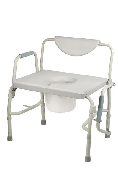 Drive - 43-3183 - Bariatric Drop Arm Bedside Commode Chair