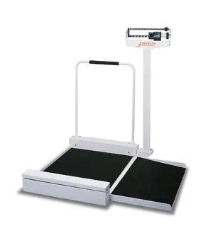 Detecto - 495 - Wheelchair Scale  Stationary  Weighbeam  450 lb x 4 oz -DROP SHIP ONLY-