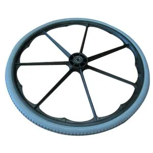 Invacareoration - 1025124 - Composite Rear Wheel 24" X 1-3/8", Pneumatic With Flat Free Insert, 7/16" Axle