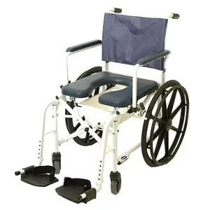 Invacare - From: 6891 To: 6895 - Mariner Rehab Shower Chair With 5" Caster, 39" H x 22 1/2" W x 29" D, Rust resistant Aluminum Frames, 300 lb. Product Weight Capacity