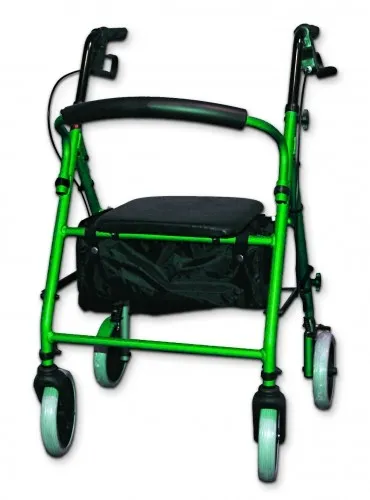 Invacare - KDGRN - Soft Seat Aluminum Rollator with Curved Back