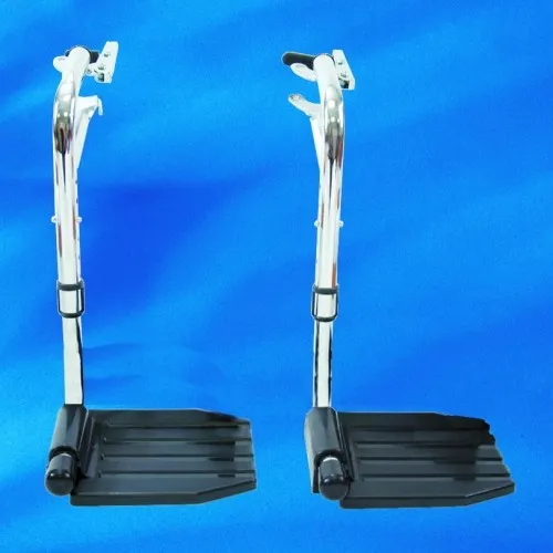 Invacare - T93HE - Hemi Swingaway Footrests, Composite Footplates Without Heel Loops