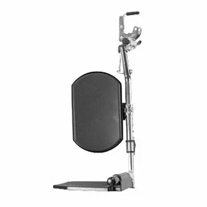 Invacare - T94AC/U67 - Swingaway Elevating Leg Rest with Composite Footplates, 3-1/2" Hanger Pin Spacing for Standard Wheelchair