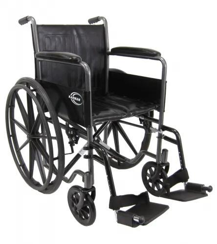 Karman - KN-800T-KRN - KN-800T Steel Wheelchair with Fixed Armrest