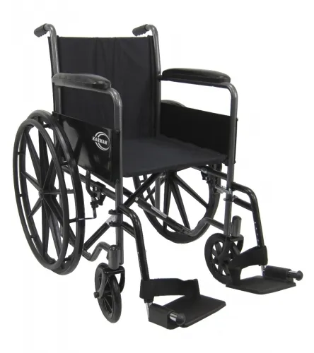 Karman - From: LT-800NT To: LT-800T - KRN LT 800T Lightweight Steel Wheelchair with Fixed Armrest