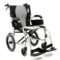 Karman From: S-2512F18S-TP To: S-2512Q18SS - 2512 Flight Transport Wheelchair-Companion Brakes- Seat Lightweight Ergonomic Wheelchair- Whee