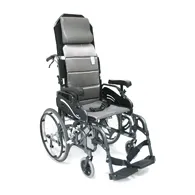 Karman From: VIP515-16 To: VIP515-18-E - Tilt In Space Reclining Wheelchair-Wheels-Seat Wheelchair W/ Elevating Legrest-Wheels