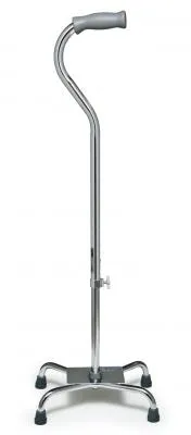 Gf Health Products - Lumex - 6141A -   Low Profile Quad Cane with Small Base, Silver, Aluminum, 300 lb Weight Capacity