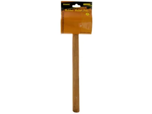 Kole Imports - GR244 - 8 Oz. Rubber Mallet With Wood Handle