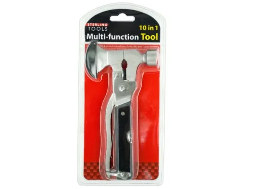 Kole Imports - OF967 - 10 In 1 Multi-function Hammer &amp; Axe Tool