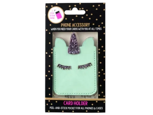 Kole Imports - OP943 - Unicorn Phone Card Holder Sticker