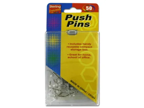 Kole Imports - From: OR384 To: OR414 - Clear Push Pins
