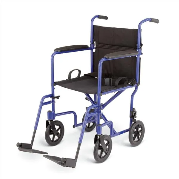 Medline From: MDS808200ABE To: MDS808200F3S - Aluminum Transport Chair With Wheels