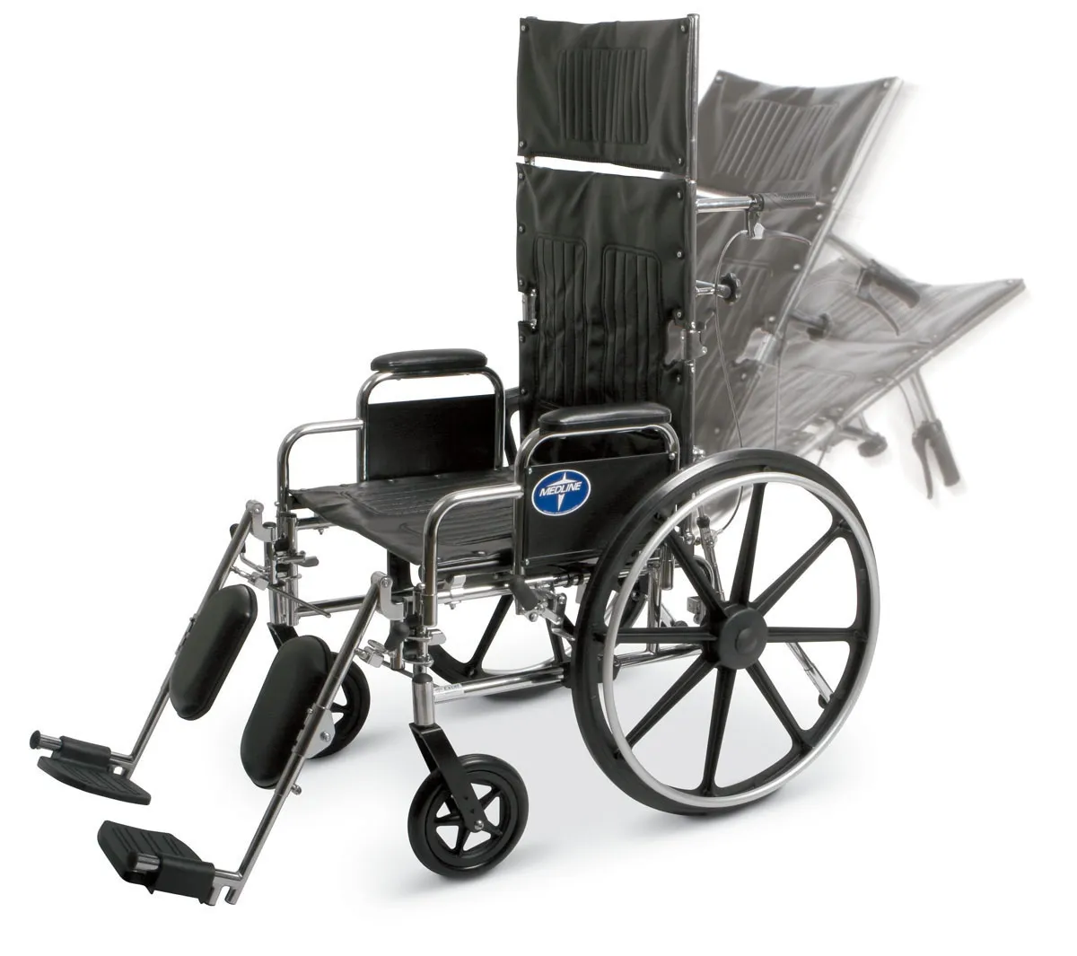 Medline From: MDS808350 To: MDS809850 - Excel Reclining Wheelchairs Shuttle Extra-wide
