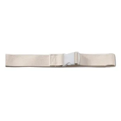 Metal And Mobility Products - SafetySure - 6219 - Gait Belt, Plastic Buckle, White, 72".