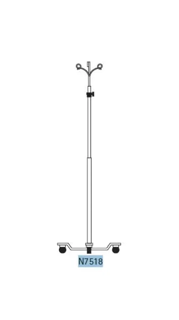B. Braun - N7518 - IV Stand 2-Hook 5 Legs