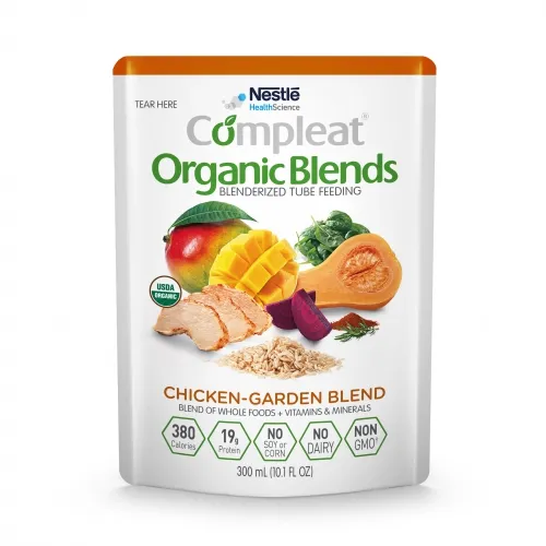 Nestle Healthcare Nutrition - 4390047993 - Nestle COMPLEAT Organic Blends, Chicken Garden Blend, 10.1 fl. oz