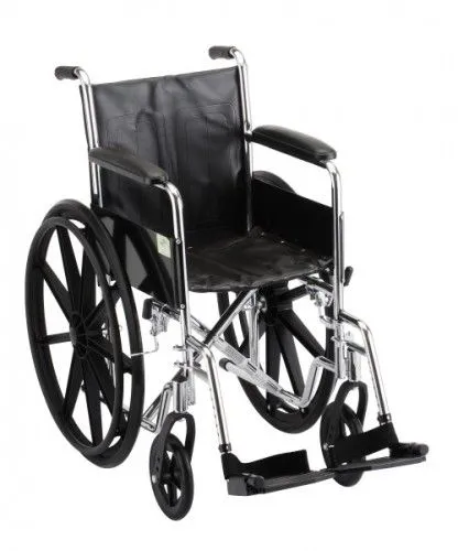 Nova Ortho-med - 5060S - Wheelchair- 16In. With Fixed Arm & Swing Away Footrest