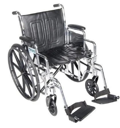 Drive Medical - CS20DDA-SF - Wheelchair Chrome Sport