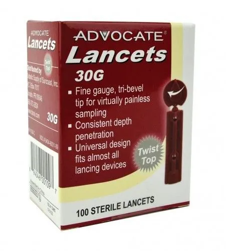 Pharma Supply - 308 - Advocate Twisttop Lancets 100/bx