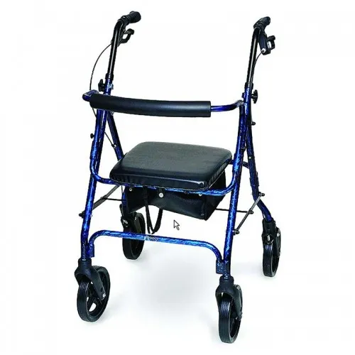 PMI - Professional Medical Imports - 1032BL - Deluxe Aluminum Rollator, Marble