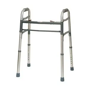 PMI - Professional Medical Imports - 1050BB - Deluxe 2 Button Adult Folding Walker