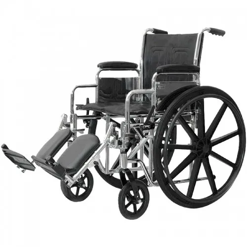 PMI - Professional Medical Imports - 88-1007DX - Standard DX Wheelchair with Fixed Arm and Elevating Legrest