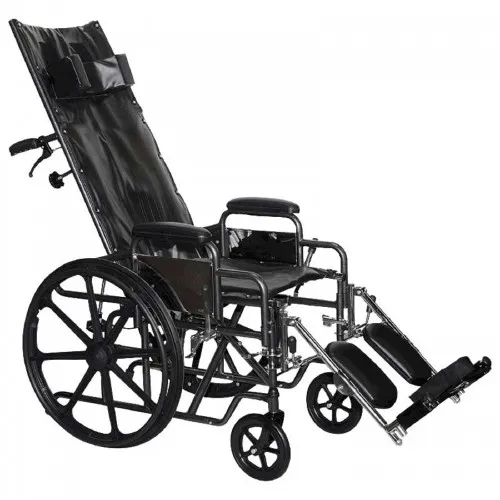 PMI - Professional Medical Imports - 88-1813J - Full Reclining Wheelchair with Desk Arm and Elevating Legrest