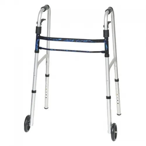 PMI - Professional Medical Imports - WKAAWSLB - ProBasics Sure Lever Release Folding Walker with Wheels