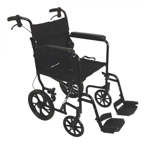 PMI - Professional Medical Imports - ProBasics - From: TCA191612BK To: TCA1916PK -   Transport Chair Aluminum 19" with 12" Rear Wheels, Black.