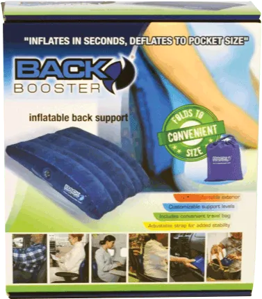 Quest Products - 1001-INV - BackBooster Portable Lumbar Support Pillow