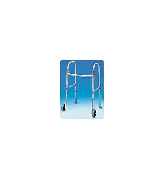 Carex - A847-90 - Adult Dual Paddle Walker with Wheels And Glides