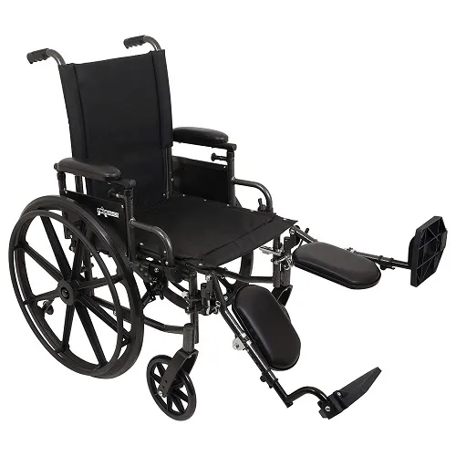 Roscoe - W416168S - Roscoe  Onyx K4 Wheelchair 16” x 16” Seat, Desk-Length Arms, Swing-Away Footrests