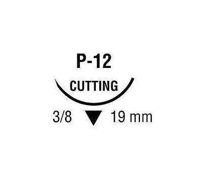 Medtronic / Covidien - SC5637G - Suture, Premium Reverse Cutting, Undyed, Needle P-12