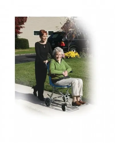 Drive Medical - sl18 - Super Light Folding Transport Wheelchair with Carry Bag