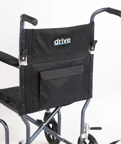 Drive Medical - tr19 - Go Cart Light Weight Steel Transport Wheelchair with Swing Away Footrest