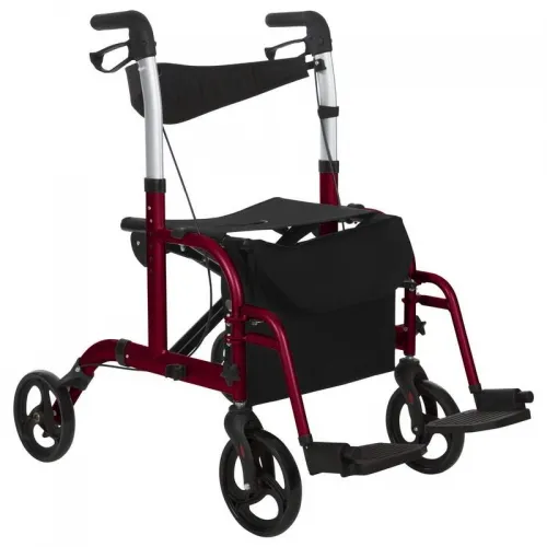 Vive Health - MOB1018RED - Wheelchair Rollator