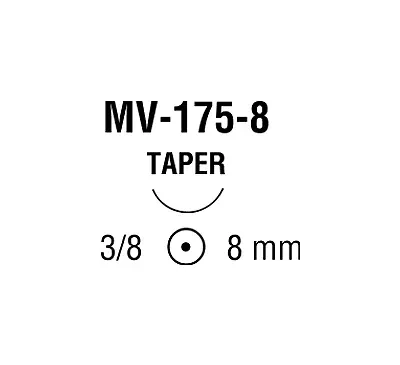 Medtronic / Covidien - VP734MX - Suture, Taper Point, Needle MV-175-8, 3/8 Circle