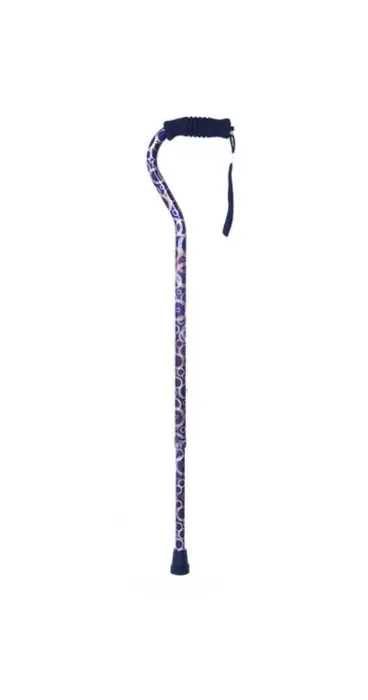 Essential - W1344H - Medical  Offset Cane with Rib Handle with Halo Design