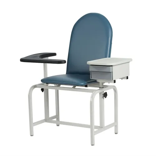 Winco - From: 2572 To: 2574 - Mfg Blood Drawing Chair Padded Vinyl (W/ Drawer)